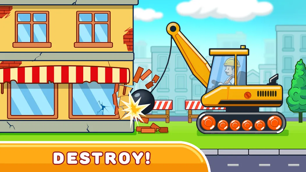 Взломанная Car & Games for kids building  [МОД Mega Pack] — полная версия apk на Андроид screen 3