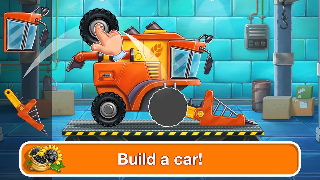 Скачать взломанную Tractor, car: kids farm games  [МОД Mega Pack] — стабильная версия apk на Андроид screen 1