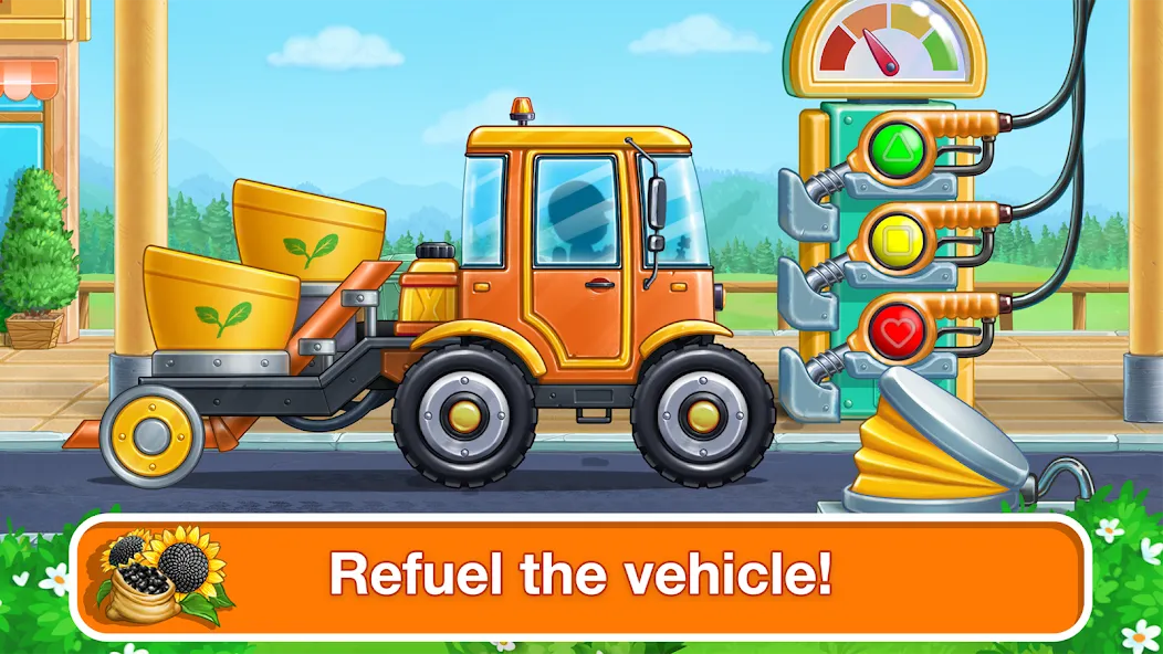 Скачать взломанную Tractor, car: kids farm games  [МОД Mega Pack] — стабильная версия apk на Андроид screen 5