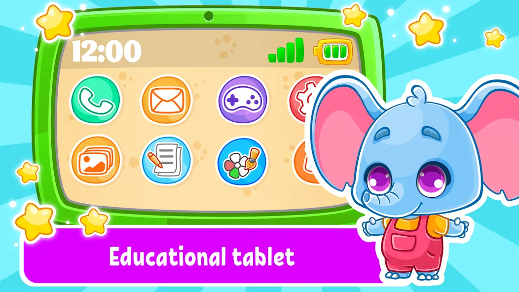 Взломанная Babyphone & tablet: baby games  [МОД Unlimited Money] — стабильная версия apk на Андроид screen 1