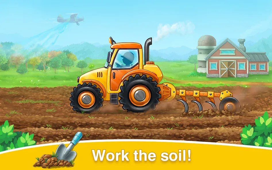 Скачать взломанную Farm land & Harvest Kids Games  [МОД Mega Pack] — стабильная версия apk на Андроид screen 2