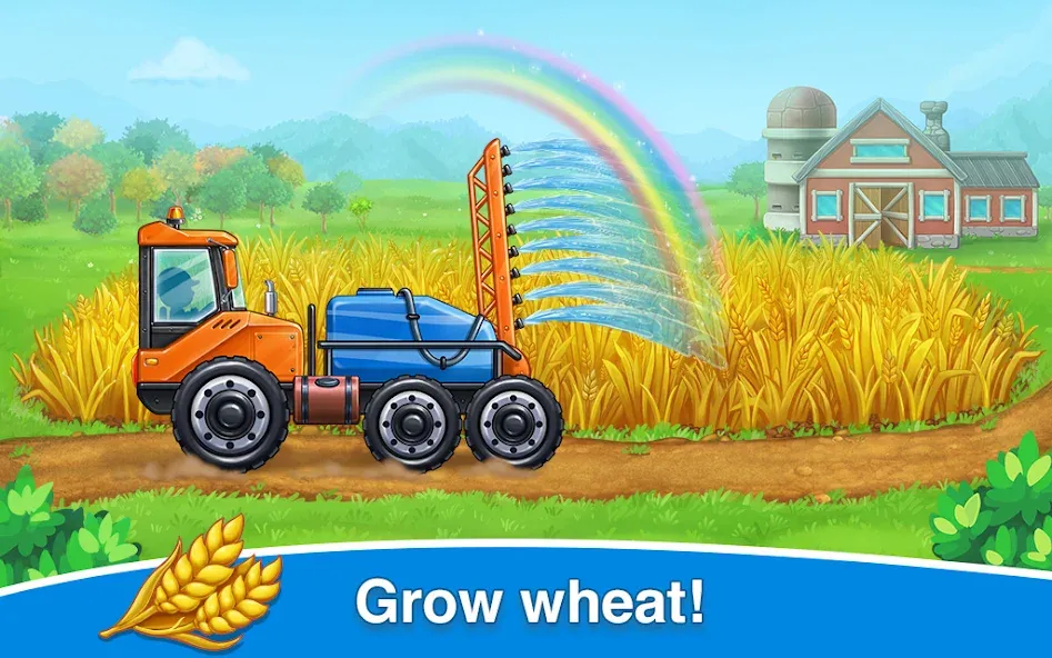 Скачать взломанную Farm land & Harvest Kids Games  [МОД Mega Pack] — стабильная версия apk на Андроид screen 3