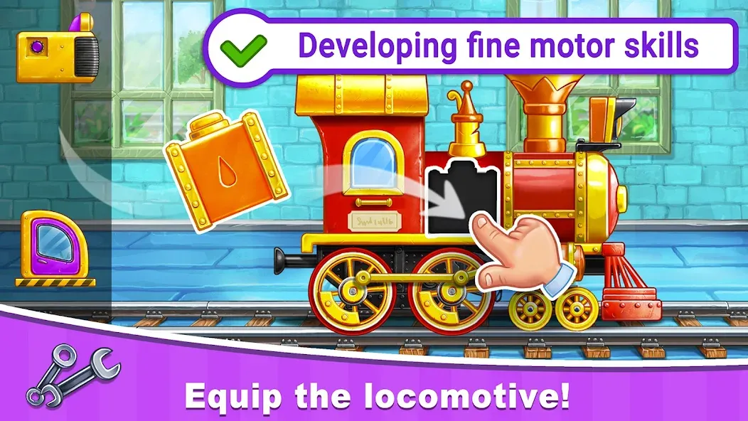 Взлом Train Games for Kids: station  [МОД Много денег] — последняя версия apk на Андроид screen 1