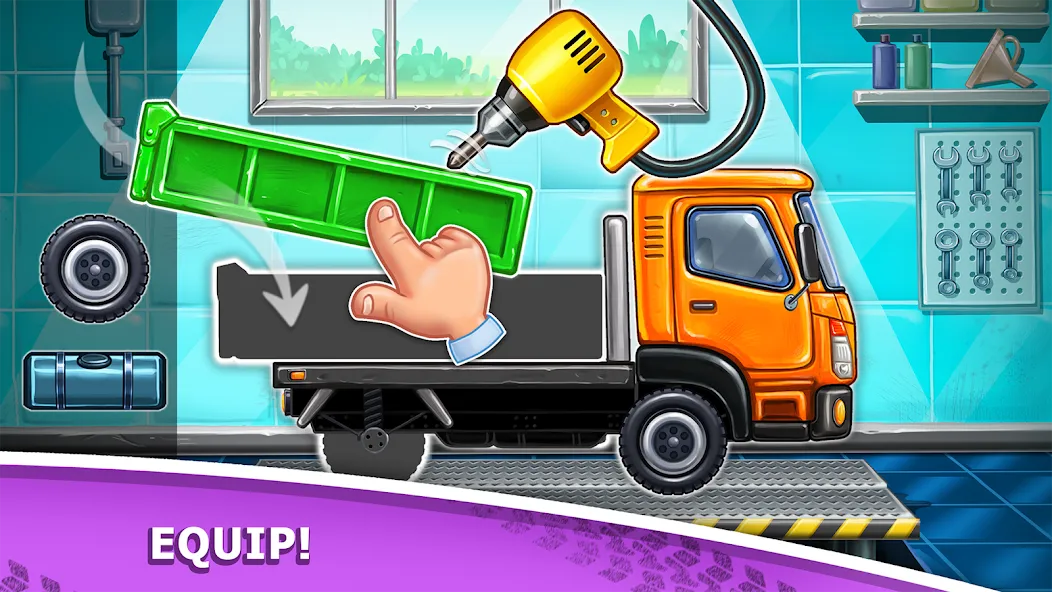 Скачать взломанную Truck games — build a house  [МОД Menu] — стабильная версия apk на Андроид screen 1