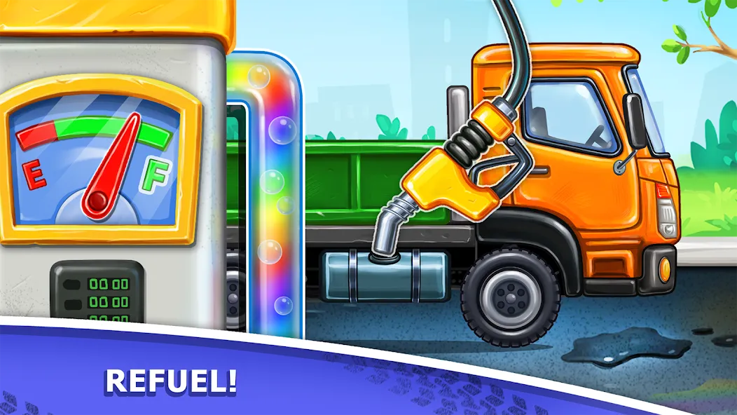 Скачать взломанную Truck games — build a house  [МОД Menu] — стабильная версия apk на Андроид screen 2