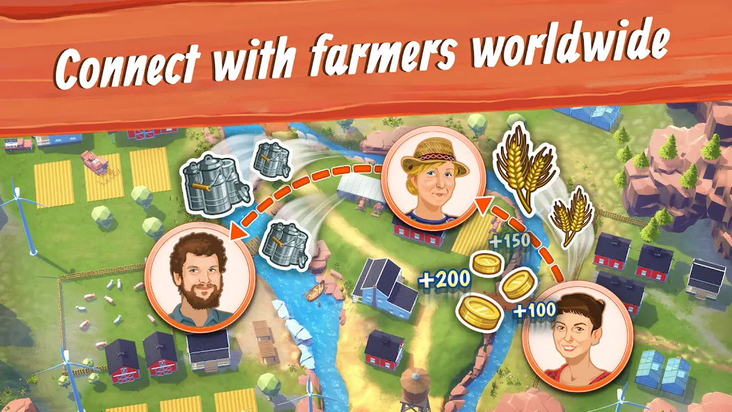 Скачать взлом Big Farm: Mobile Harvest (Биг Фарм)  [МОД Unlocked] — последняя версия apk на Андроид screen 5