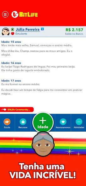 Скачать взлом BitLife BR — Simulação de vida (БитЛайф БР)  [МОД Меню] — последняя версия apk на Андроид screen 4