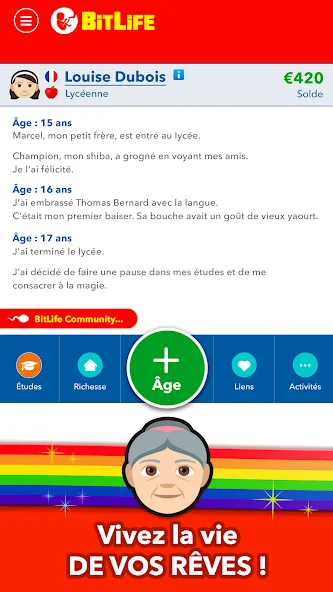 Скачать взлом BitLife Français  [МОД Mega Pack] — полная версия apk на Андроид screen 4