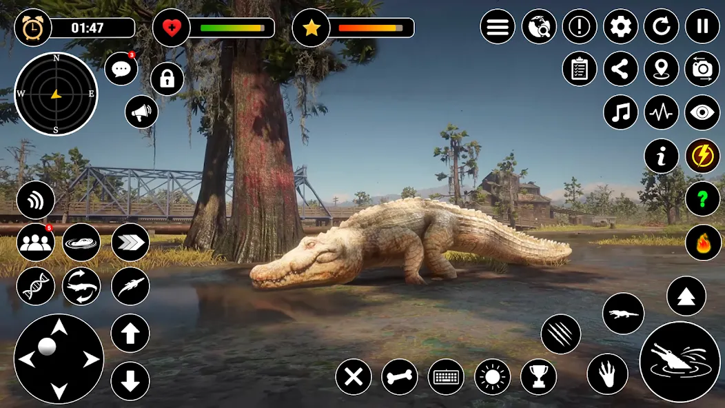 Скачать взлом Animal Crocodile Attack Sim (Энимал Крокодайл Аттак Сим)  [МОД Бесконечные деньги] — последняя версия apk на Андроид screen 4