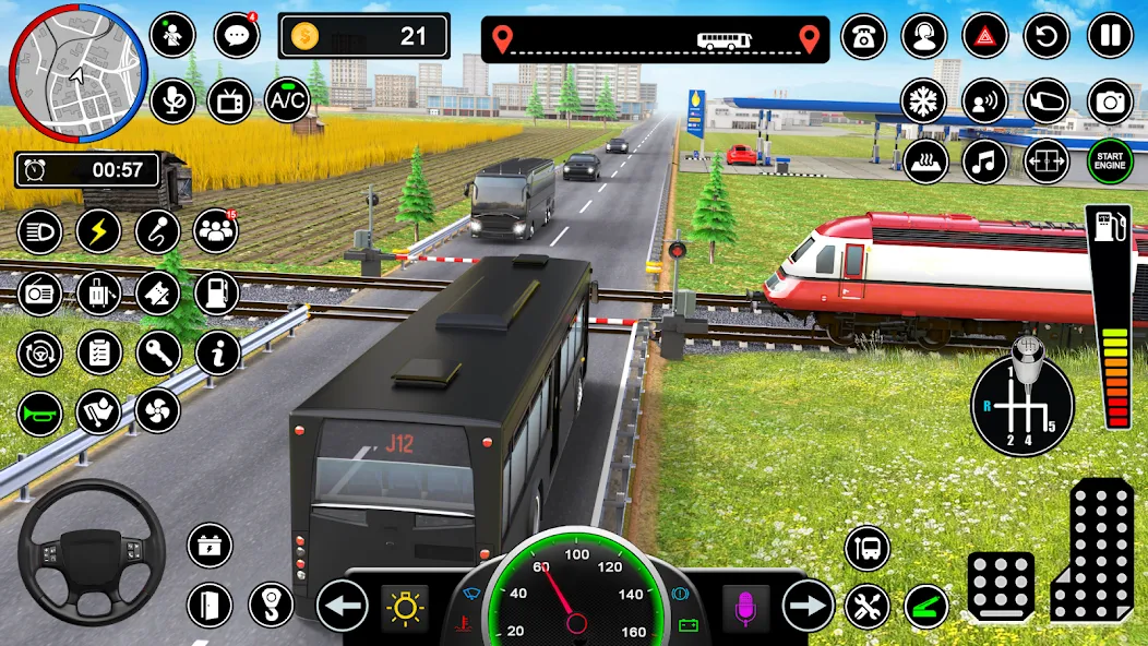 Скачать взломанную Bus Simulator — Driving Games  [МОД Много денег] — полная версия apk на Андроид screen 4