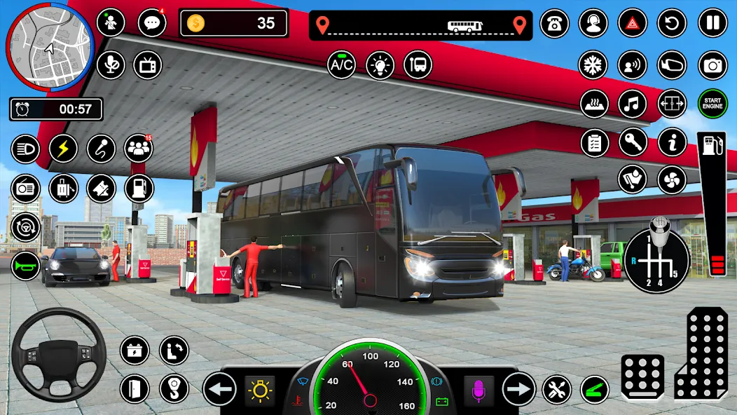 Скачать взломанную Bus Simulator — Driving Games  [МОД Много денег] — полная версия apk на Андроид screen 5