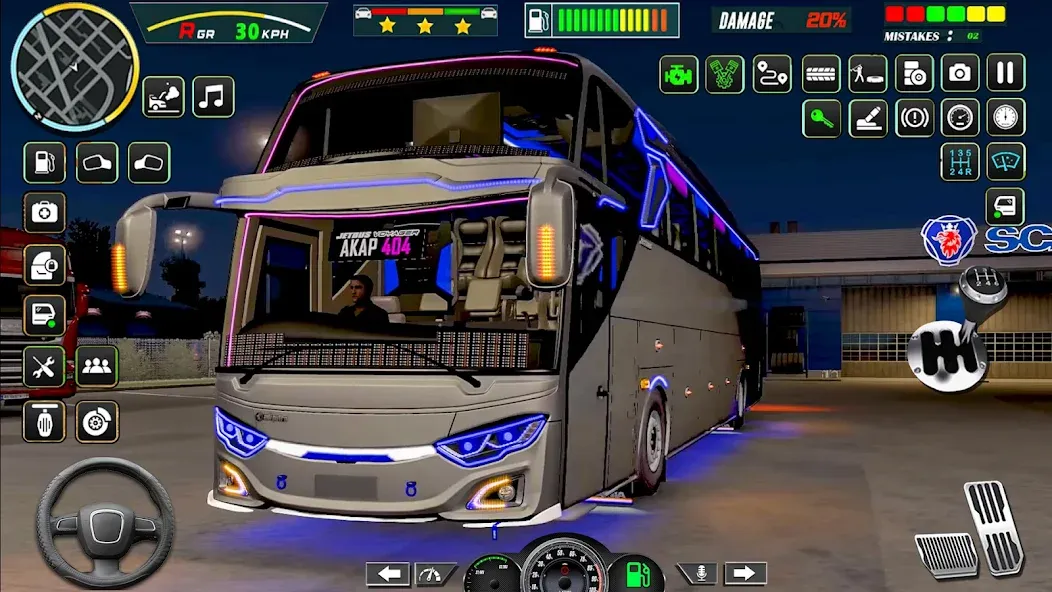 Взломанная Public Coach Bus Driving Game (Паблик Коуч Бас Драйвинг Гейм)  [МОД Все открыто] — последняя версия apk на Андроид screen 1