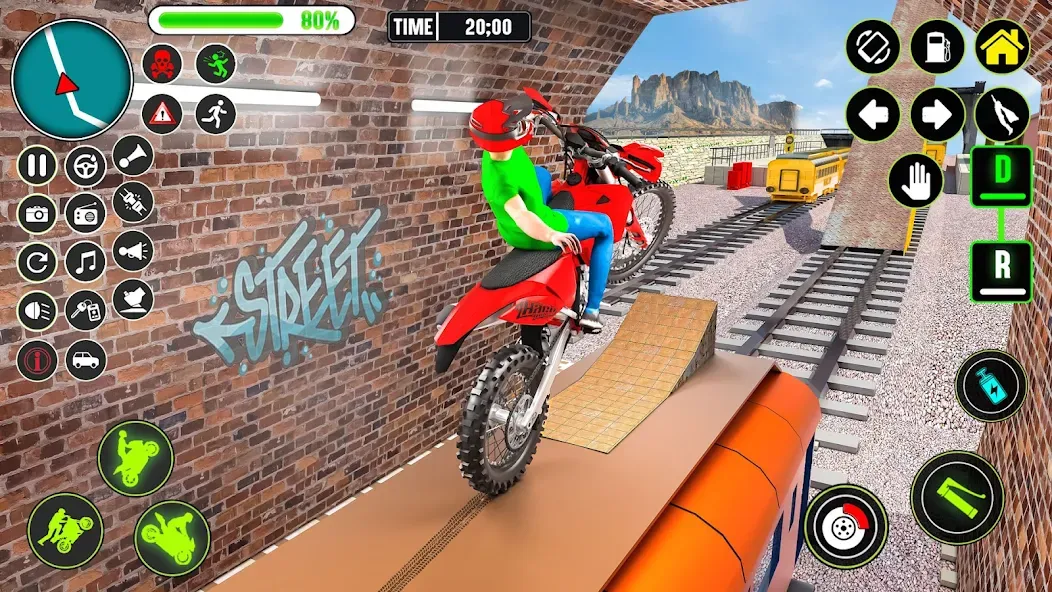 Взломанная GT Bike Racing Game Moto Stunt (ДжиТи Байк Рейсинг Гейм Мото Стант)  [МОД Menu] — стабильная версия apk на Андроид screen 5