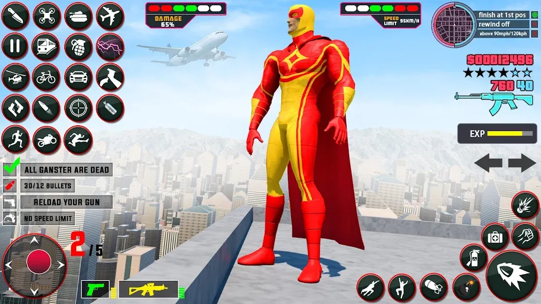 Скачать взломанную Rope Hero: Speed Hero Games (Роуп Хиро)  [МОД Unlimited Money] — последняя версия apk на Андроид screen 1