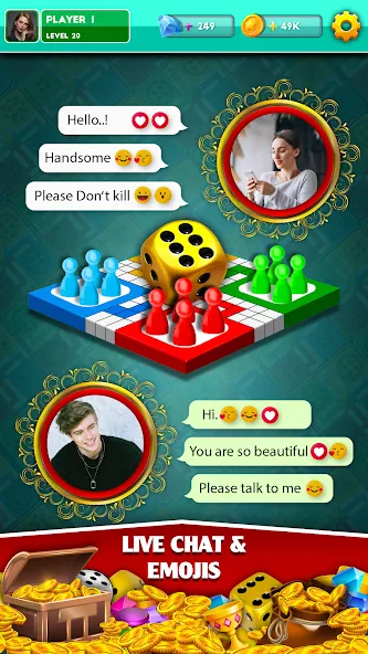 Взлом Multiplayer Dice Ludo Games (Мультиплеер Дайс Лудо Игры)  [МОД Menu] — стабильная версия apk на Андроид screen 2