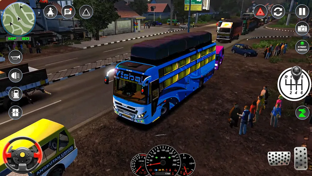 Скачать взломанную City Bus Driving: Bus Games 3D  [МОД Mega Pack] — полная версия apk на Андроид screen 1