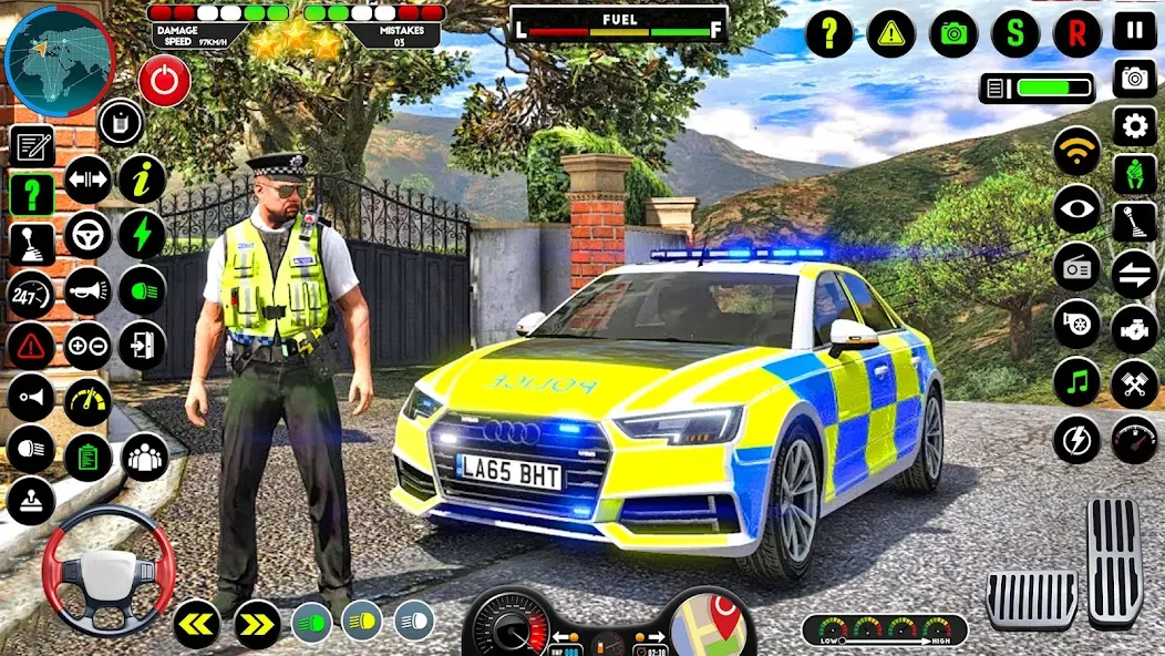 Скачать взлом NYPD Police Car Parking Game  [МОД Много денег] — полная версия apk на Андроид screen 1