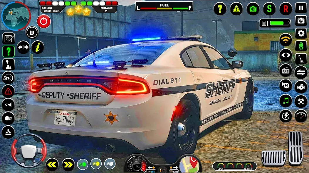 Скачать взлом NYPD Police Car Parking Game  [МОД Много денег] — полная версия apk на Андроид screen 3