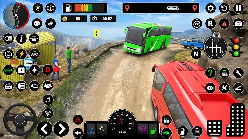 Взлом Offroad Bus Simulator Bus Game (Оффроуд Автобус Симулятор Игра)  [МОД Unlocked] — последняя версия apk на Андроид screen 4