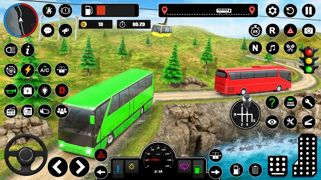 Взлом Offroad Bus Simulator Bus Game (Оффроуд Автобус Симулятор Игра)  [МОД Unlocked] — последняя версия apk на Андроид screen 5