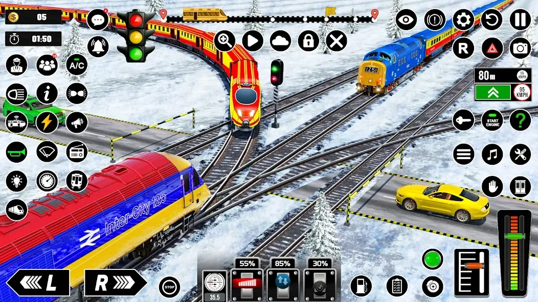 Взлом Railway Train Simulator Games  [МОД Все открыто] — полная версия apk на Андроид screen 3