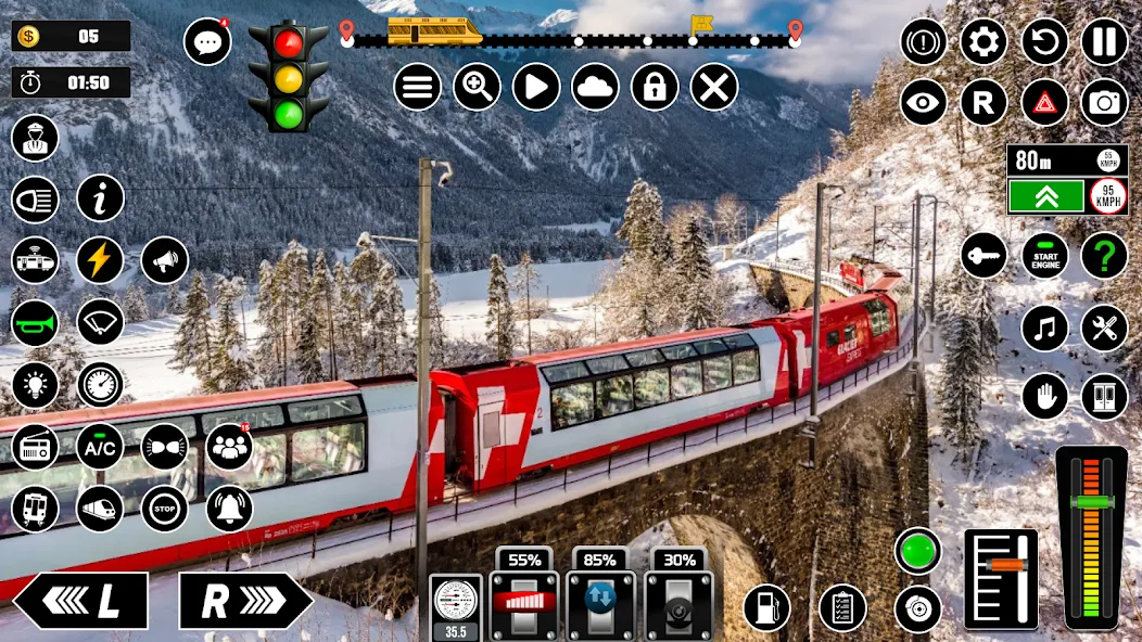 Взлом Railway Train Simulator Games  [МОД Все открыто] — полная версия apk на Андроид screen 5