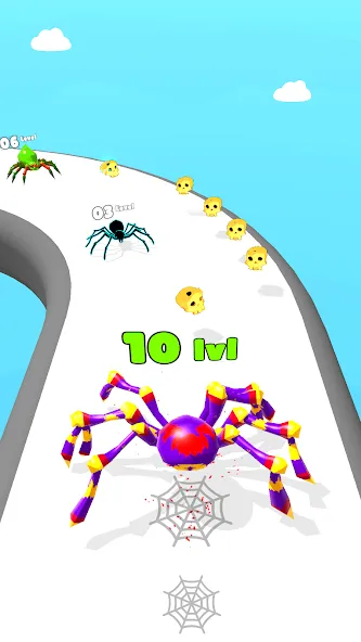 Скачать взлом Insect Run — Spider Evolution (Инсект Эволюшн Ран)  [МОД Menu] — последняя версия apk на Андроид screen 2