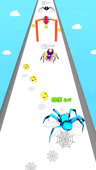 Скачать взлом Insect Run — Spider Evolution (Инсект Эволюшн Ран)  [МОД Menu] — последняя версия apk на Андроид screen 3