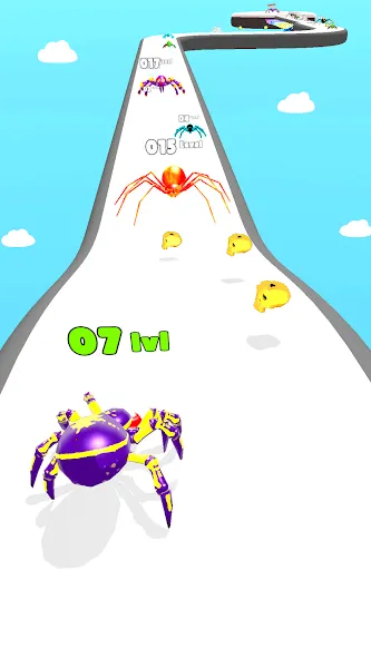 Скачать взлом Insect Run — Spider Evolution (Инсект Эволюшн Ран)  [МОД Menu] — последняя версия apk на Андроид screen 4