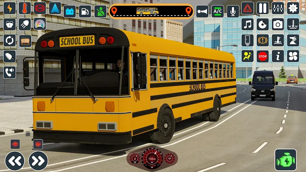 Скачать взлом School Bus 3d : City Bus Games (Школьный автобус симулятор игры на автобусе)  [МОД Меню] — стабильная версия apk на Андроид screen 5