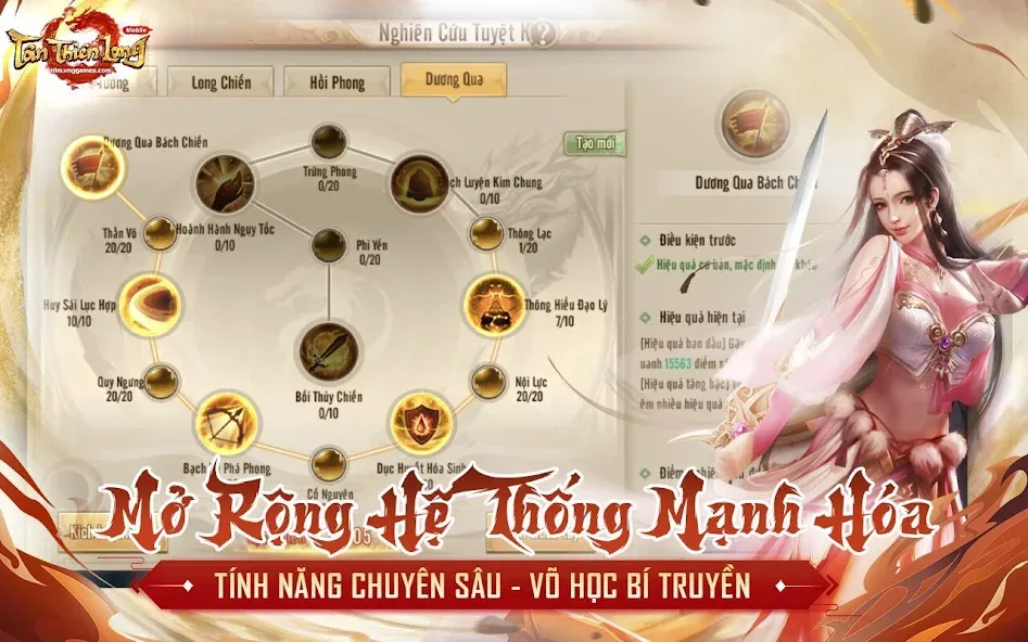 Взломанная Tân Thiên Long Mobile  [МОД Меню] — полная версия apk на Андроид screen 5