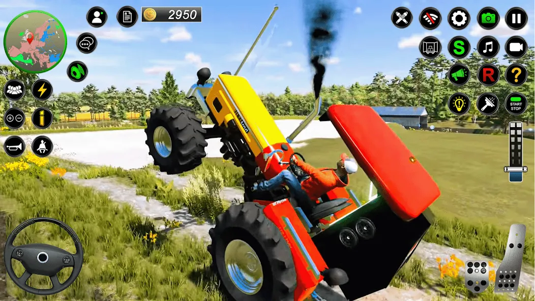 Скачать взломанную Real Farmer Tractor Drive Game (Фармер Трактор 3Д Фермерские Игры)  [МОД Unlimited Money] — последняя версия apk на Андроид screen 1