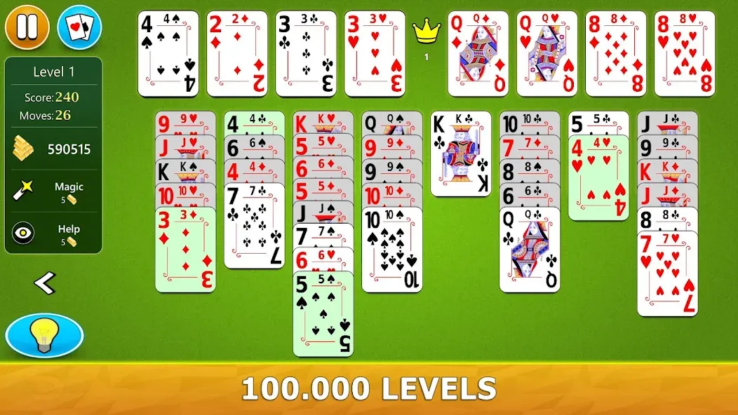 Взломанная FreeCell Solitaire — Card Game  [МОД Unlimited Money] — последняя версия apk на Андроид screen 2