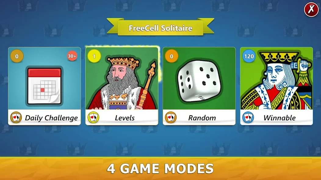 Взломанная FreeCell Solitaire — Card Game  [МОД Unlimited Money] — последняя версия apk на Андроид screen 3