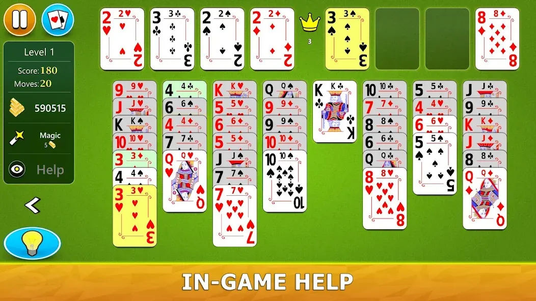 Взломанная FreeCell Solitaire — Card Game  [МОД Unlimited Money] — последняя версия apk на Андроид screen 5