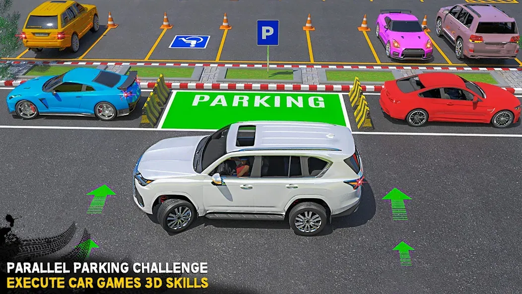 Скачать взлом Car Parking 3D — Car Games 3D (Парковка Игра)  [МОД Mega Pack] — полная версия apk на Андроид screen 3