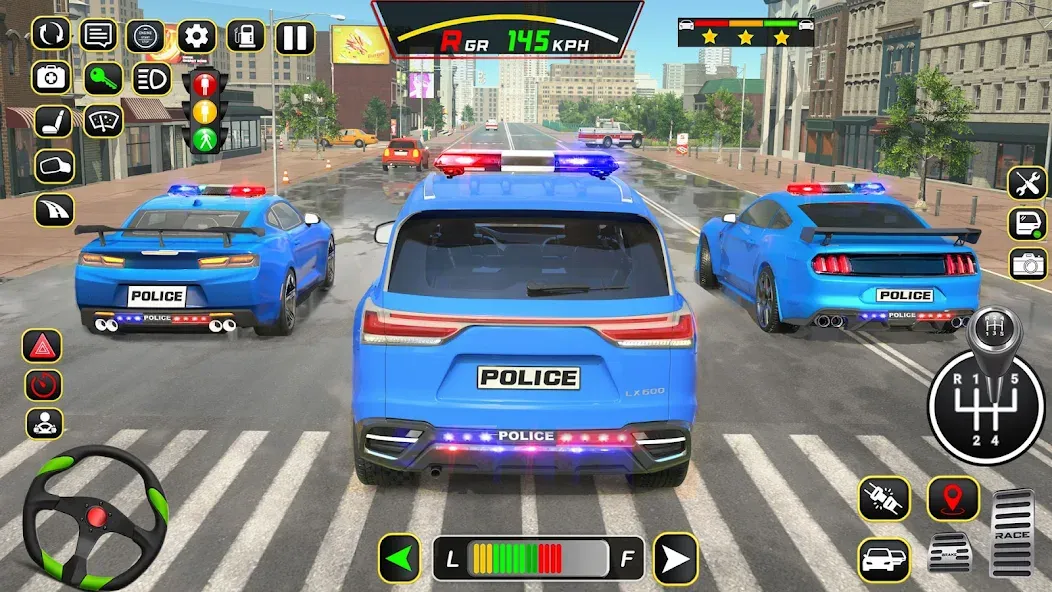 Взлом Police Car Driving School Game (Полицейская школа вождения автомобилей)  [МОД Много денег] — полная версия apk на Андроид screen 4