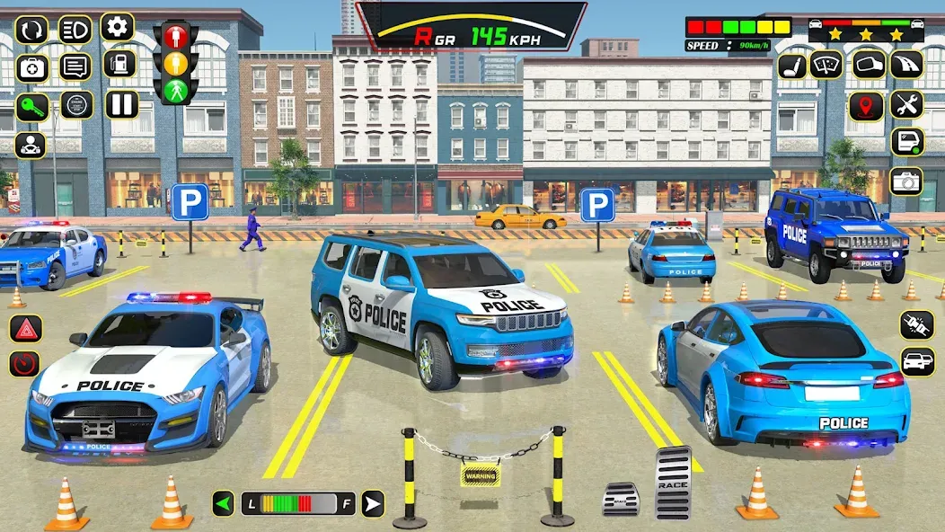 Взлом Police Car Driving School Game (Полицейская школа вождения автомобилей)  [МОД Много денег] — полная версия apk на Андроид screen 5