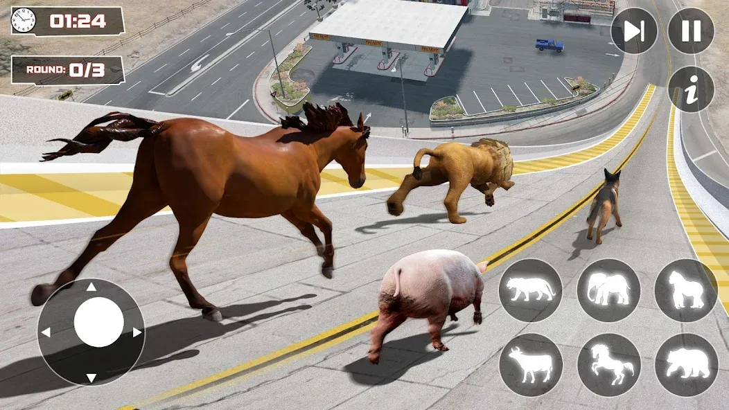 Скачать взлом GT Animal 3D: Racing Game (Анимал Симулятор 3D)  [МОД Много денег] — стабильная версия apk на Андроид screen 1