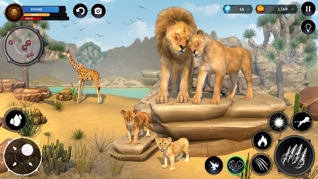 Скачать взлом Lion Simulator Wild Lion Games  [МОД Много денег] — последняя версия apk на Андроид screen 4