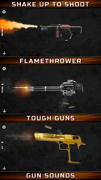 Скачать взлом Gun Simulator : Tough Guns  [МОД Много монет] — полная версия apk на Андроид screen 1