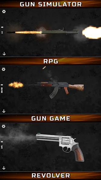 Скачать взлом Gun Simulator : Tough Guns  [МОД Много монет] — полная версия apk на Андроид screen 2