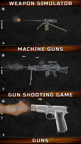 Скачать взлом Gun Simulator : Tough Guns  [МОД Много монет] — полная версия apk на Андроид screen 3