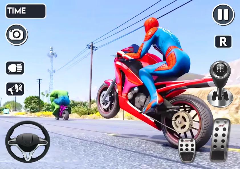 Взлом Spider Bike Stunt 3D Mega Ramp  [МОД Много денег] — стабильная версия apk на Андроид screen 1