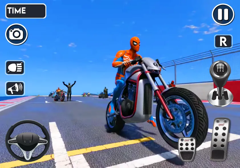 Взлом Spider Bike Stunt 3D Mega Ramp  [МОД Много денег] — стабильная версия apk на Андроид screen 4