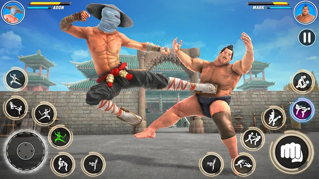 Скачать взломанную Kung Fu karate: Fighting Games  [МОД Unlimited Money] — полная версия apk на Андроид screen 4