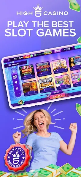 Взломанная High 5 Casino: Real Slot Games (Хай 5 Казино)  [МОД Mega Pack] — стабильная версия apk на Андроид screen 1