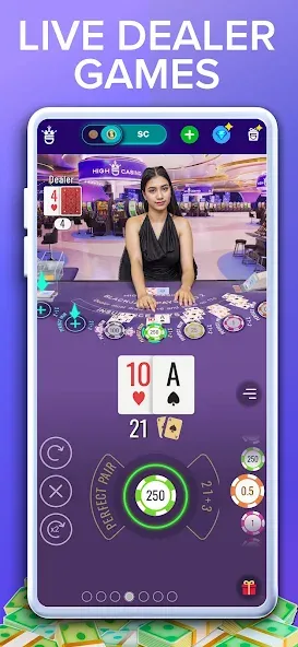 Взломанная High 5 Casino: Real Slot Games (Хай 5 Казино)  [МОД Mega Pack] — стабильная версия apk на Андроид screen 4