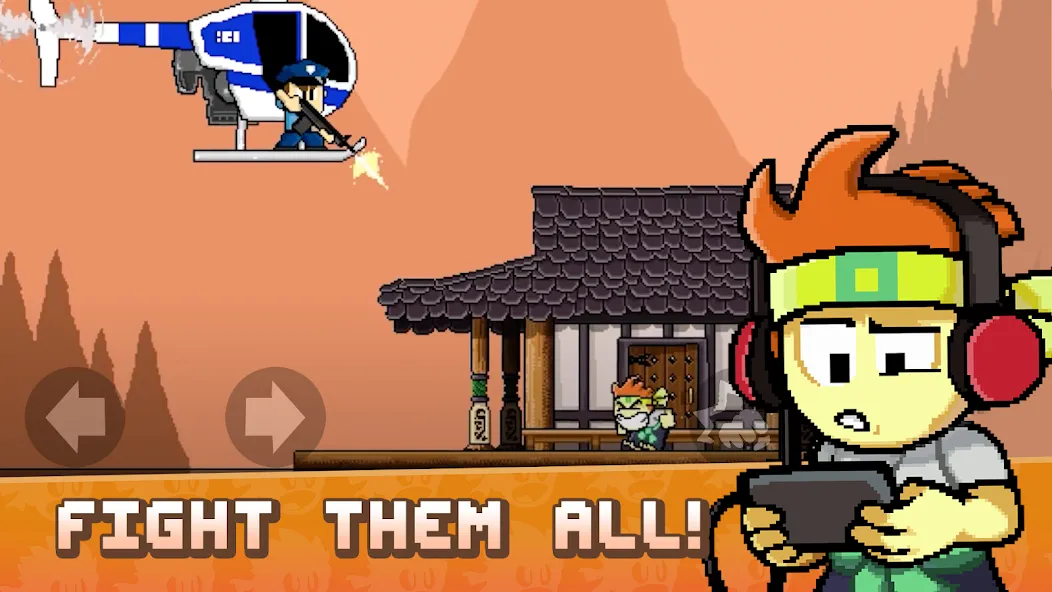 Скачать взлом Dan the Man: Action Platformer (Дэн зе Мэн)  [МОД Menu] — стабильная версия apk на Андроид screen 1