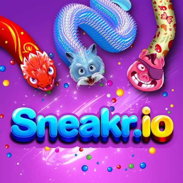 Взломанная Sneak.io — Snake Game  [МОД Menu] — полная версия apk на Андроид screen 1